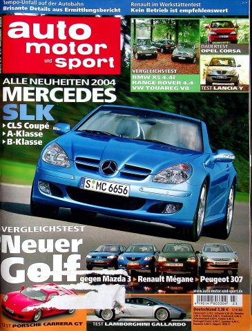 Deckblatt Auto Motor und Sport (23/2003)